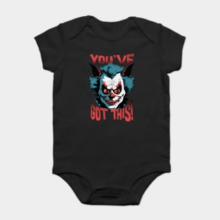 Positively Goth You've Got This Scary Clown Positivity Baby Bodysuit
